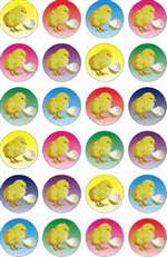 Chick Stickers - 24/sheet - 10 pack