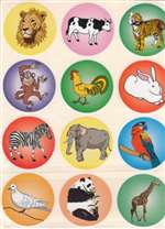 Animal Stickers - 12/sheet - 10 pack